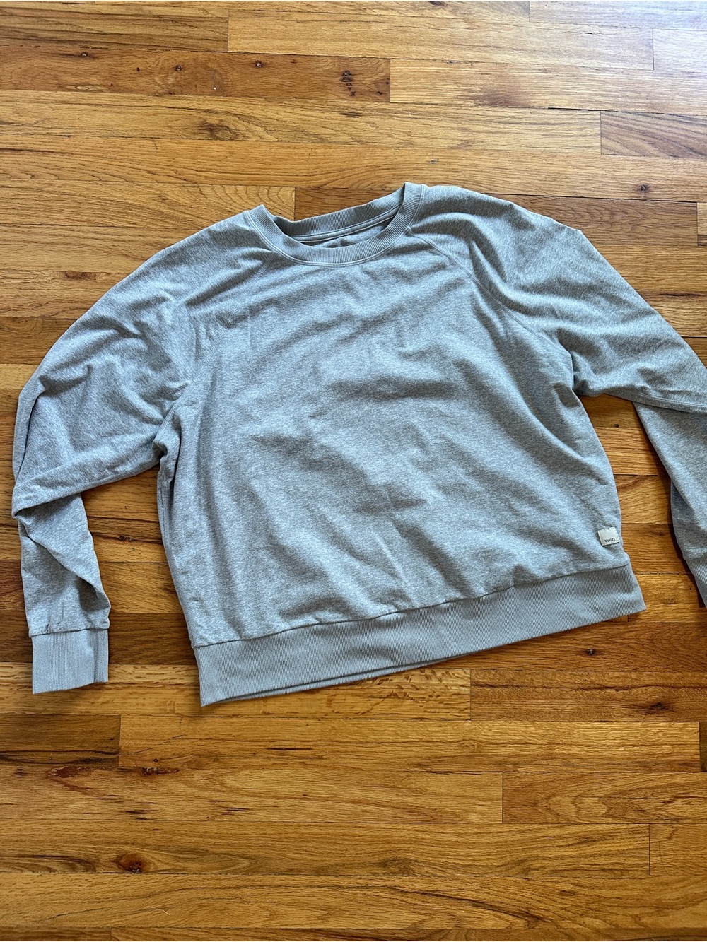 Vuori Light Gray Crew Sweatshirt